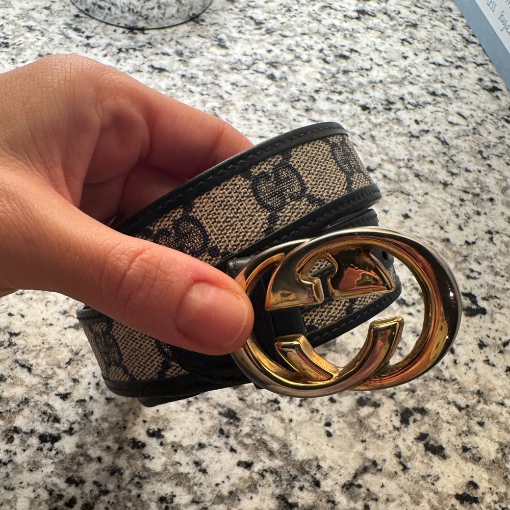 Vintage Gucci Leather Waist Belt - Picture 3 of 7